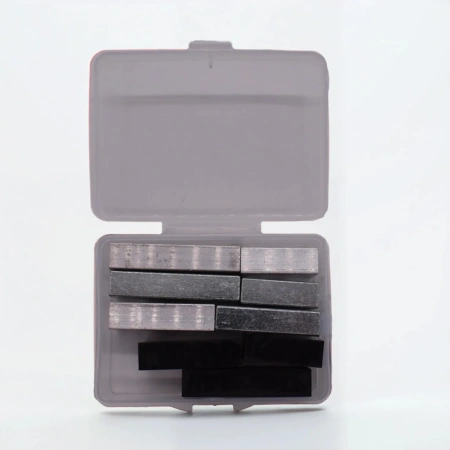 Набор тел равного объема (сталь, алюминий, пластик) бруски, 3 набора